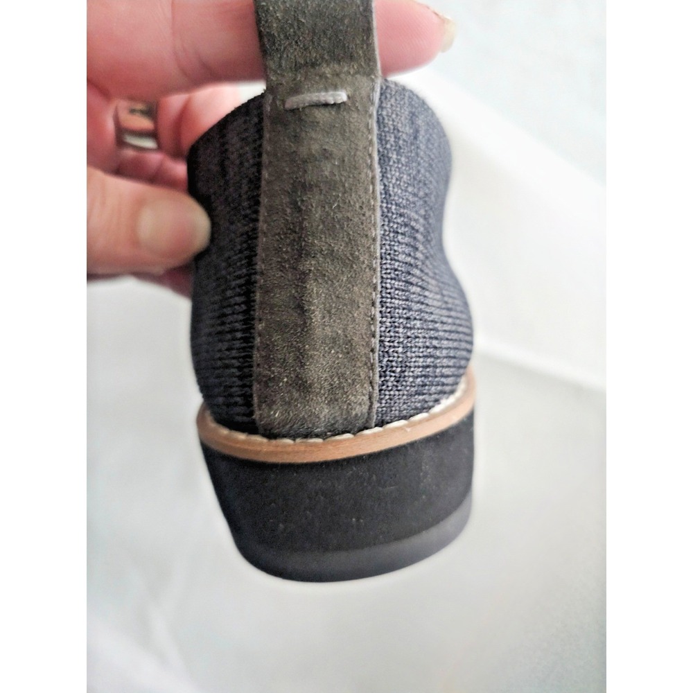 Eileen Fisher Size 6 Charcoal Gray Knit Slip On Loafer Flat Women 6 Platform - Picture 4 of 9